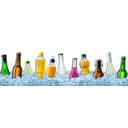 Säfte in der Flasche