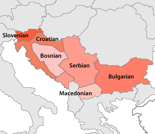 Map South Slavic